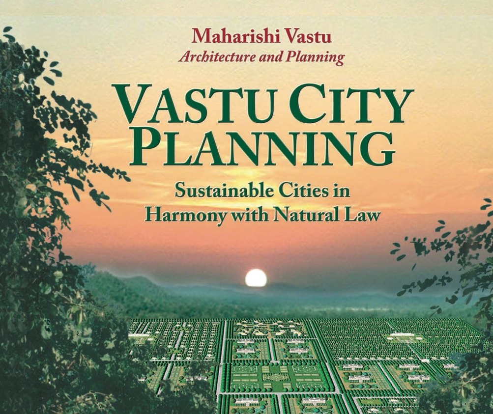 The Vastu City Planning book for sale at the Maharishi University of Management (MUM) book store  -- which I purchased on my first visit to the campus  -- An intricate sales tool, to bamboozle potential students and home buyers, into believing their home wont burn to the ground.